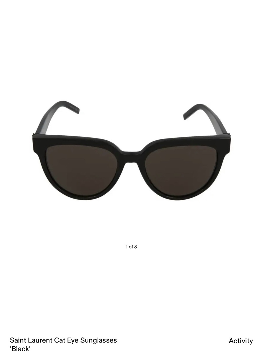 Saint Laurent Black Cat Eye Sunglasses 55mm  SL M28